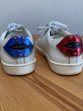 Saint Laurent SL/01 Court Classic Hedi Era Lip Tab Sneakers